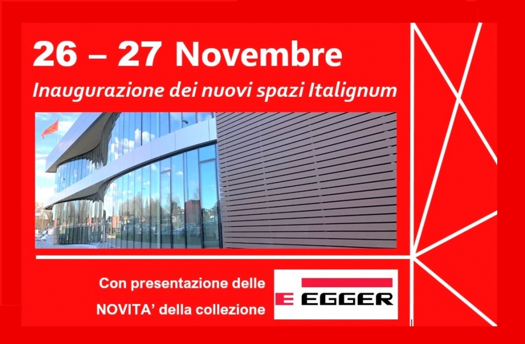 EVENTO: 26 e 27 Novembre _ Inaugurazione nuovi spazi Italignum